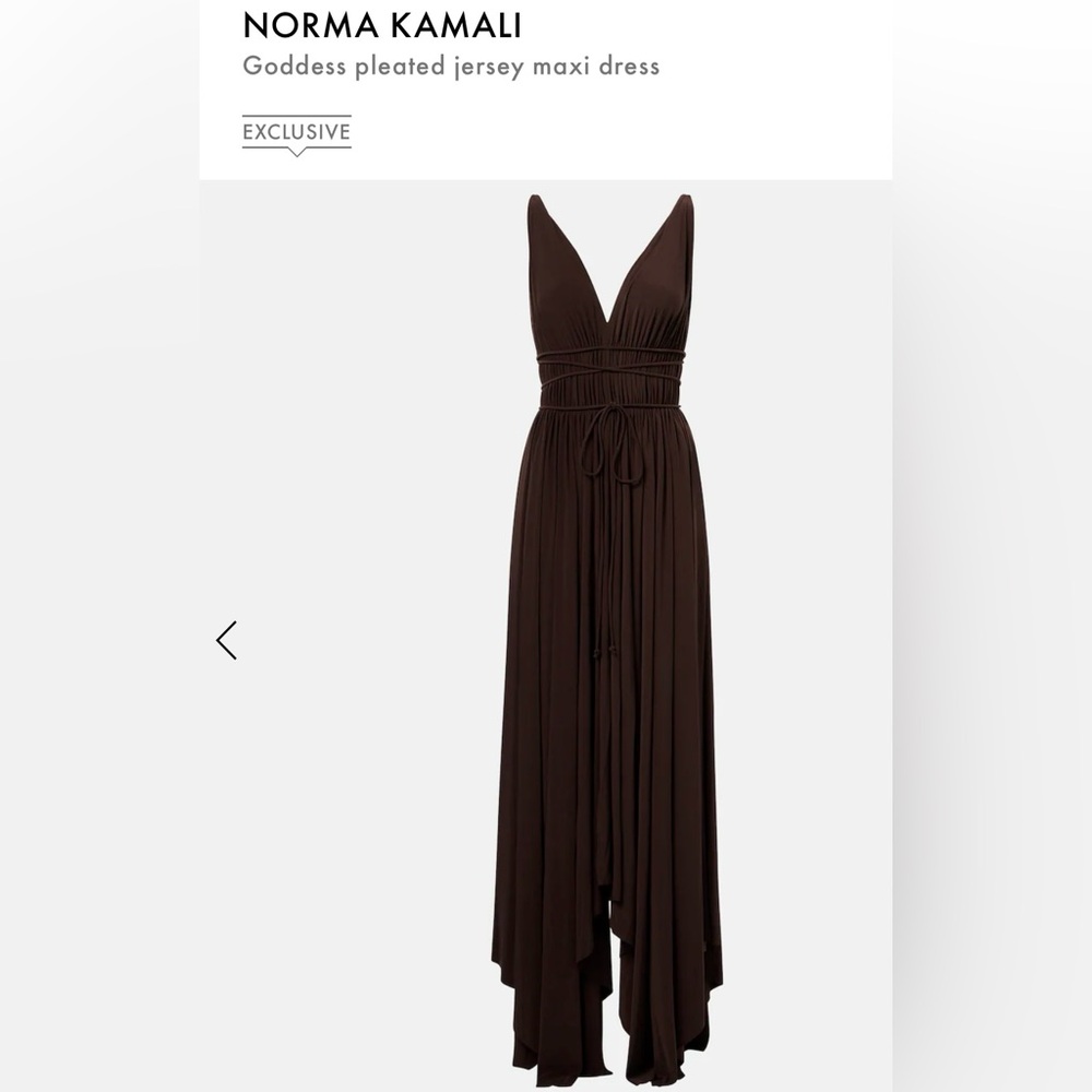NWOT Norma Kamali Goddess Dress